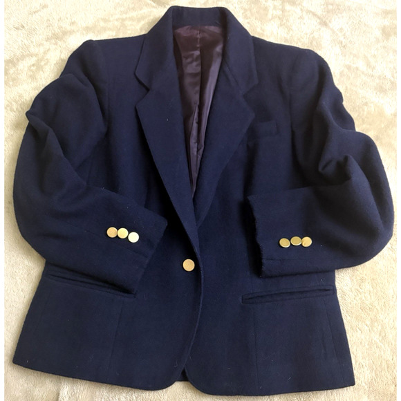 Women's "Raspini" One Bottom Suit Blue Navy Size 7/8 100% Pure Wool - Picture 8 of 10